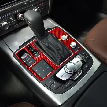 Audi A6 S6 C7 A7 S7 4G8 2012-2018 süsinikkiust Kleebised Start Paneeli käiguvahetuse Karbi Raam Interjöör Auto Tarvikud