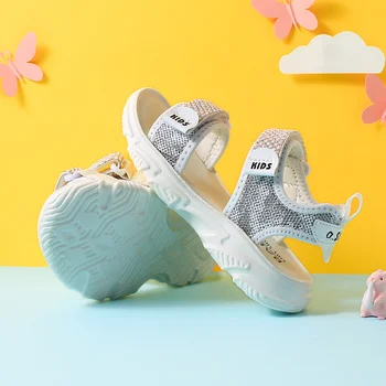 Babaya laste sandaalid tüdrukutele hingav vabaaja jalatsid 2021 suvel uue non-slip rand kingad avatud varvas princess kingad