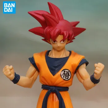 BANDAI Tõeline Tegevus Joonis Dragon Ball Super Punaste juustega Son Goku Tegevus Joonis Mudel Teenetemärgi Kingitus