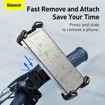 Baseus Bike Telefoni Hoidik, Universaalne Mootorratta Bicycle Telefon Hoidja Lenkstangi Seista Mount Bracket Mount Telefoni Omaniku iPhone