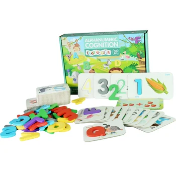Beebi Puidust Haridus-Kiri Puzzle Mänguasjad Tähestik Sobitamise Mäng Montessori Haridus-Õppe Sõnad Aidsi Mänguasjad Lastele