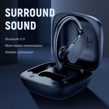 Bluetooth-kõrvaklapid 5.0 TWS Traadita Headphons kõrvaklapid Sport Earbuds 3D Stereo Gaming Headset Koos Mic Laadimise Kasti telefon