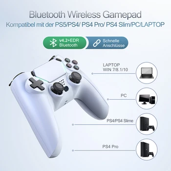 Bluetooth-Wireless Gamepad Jaoks PS5/PS4/PS4 Slim/PS4 Pro Controller Kahekordne Vibratsioon Mängud Kontrolli Sony PlayStation5 ARVUTI Sülearvuti