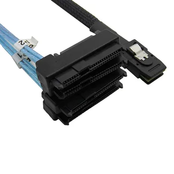 Breakout Cable kõvaketas Splitter Cable Mini SAS 36P SFF 8087 4 SAS 29P SFF-8482 koos 15P SATA Toite Pistik Kaabli