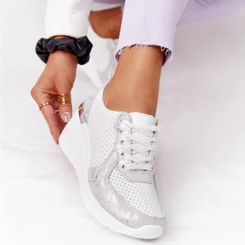 Brändi Disaini 2021 Uued Naiste Vabaaja Jalatsid Kõrgus Suureneb Sport Wedge Kingad Õhu Padi Mugavad Tossud Zapatos De Mujer