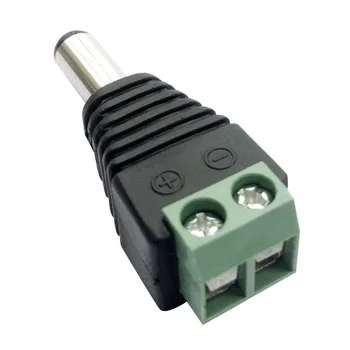 BSOD DC Jack Adapter Plug Power Connector Mees Naine 5,5 mm X 2.1 mm LED Riba CCTV Kaamerad