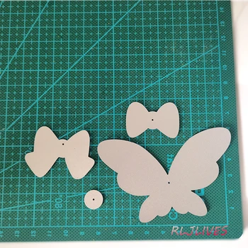 Butterfly Bow Metalli Lõikamine Sureb Šabloonid DIY Scrapbooking fotoalbumi Dekoratiivne Reljeef DIY Paber Kaart