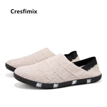Cresfimix zapatos hombre mees-mugav, kerge kaal must kanepi kingad meeste vabaaja tänava kingad mees suvel beež kingad e5025b