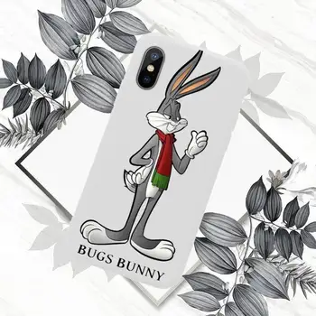 Cute Cartoon Küülik Telefoni Juhul Valge Candy Värvi iPhone 11 12 mini pro XS MAX 8 7 6 6S Pluss X SE 2020 XR