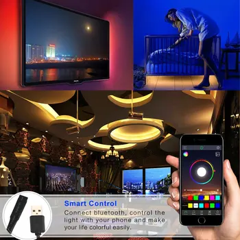 DC 5V USB LED RGB kontroller Bluebooth Muusika Timer remote, wifi, magic kodus 5V 3528 5050 LED valgus TV Backlight