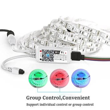 DC5V 12V 24V BT Wireless WiFi Töötleja RGB RGBWW IR RF LED Kontroller 5050 WS2811 WS2812B Pixel LED Riba Magic Hom