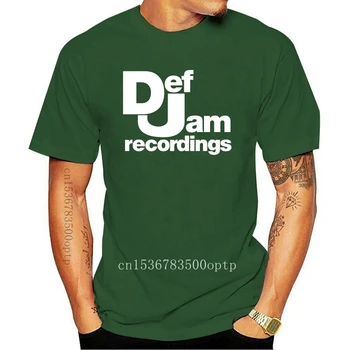 Def Jam Recordings T-Särk - Hip-Hop klassikaline muusika plaadifirma Run DMC New York custom trükitud tshirt hip-hop naljakas särk