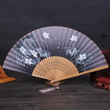 Dekoratiivsed Silk Kokkuklapitavad Fänn Retro Hiina Stiilis Suvel Käsi Fänn Kodu Kaunistamiseks Kaunistused Puhkus Pool, Kunst ja Käsitöö Kingitused