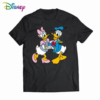 Disney Donald Duck Meeste-Naiste tee särk Suvel Naiste puuvillane t-särk naljakas, t särgid, T-särgid lühikeste varrukatega Topid Riided