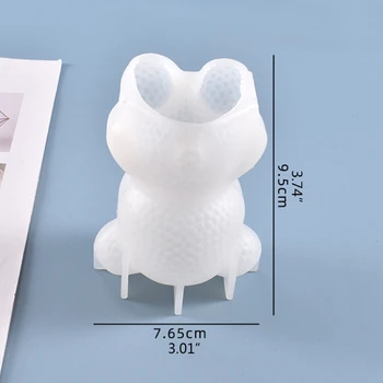 DIY Crystal Epoksüvaik Hallituse 3D Diamond Karu Kaunistused Casting Silikoonist Vormi N58F