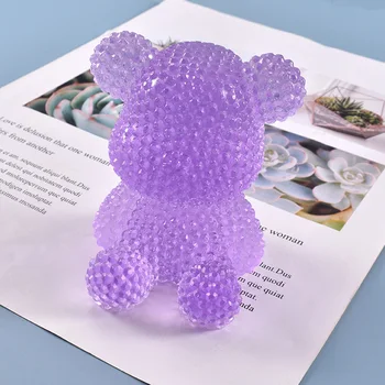 DIY Karu Vaik Hallituse kolmemõõtmeline Karu Crystal Epoksü Hallituse Kaunistamiseks Armas Karu Kook Dekoreerimiseks Hallituse Ehted Silikoon Õliga