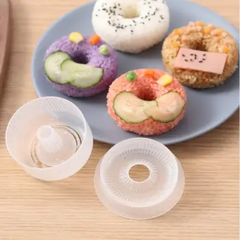 Donut Ring Riisi Palli Hallituse Non-Stick Sushi Tegija DIY Lihtne Riis Palli Vajutage Hallituse Laste Beebi Bento Set Köök Tarvikud