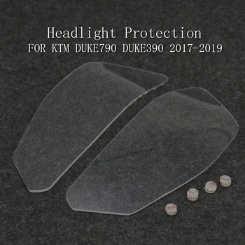 DUKE790 Iluvõre Esitulede Protector Guard Lense Kate Sobib DUKE390 2017-2019 2018 Akrüül Mootorratta Tarvikud