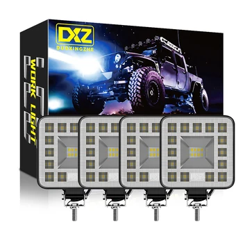 DXZ 4tk 12V 24V Auto LED-töövalgustus Baar 4X4 Offroad Esitulede 23SMD 69W Kohtvalgustid MAASTUR ATV Mootorratas, Veoauto, Auto Pirnid