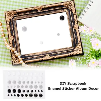 Emailiga Dot Isekleepuv Sprinkles Emailiga Dots Vaik Kleebis Scrapbooking DIY Crafts Kaardi Kaunistamiseks Teha