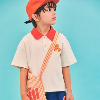 EnkeliBB Lapsed Poisid Ilus T-särk Laste Brändi disaini Suvel Valge T-Särgid korea Stiilis Lapsed 2021 Uute tulijate Riided