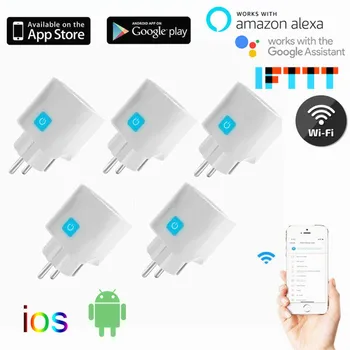 EWelink Smart Pistik WiFi Socket EL Võimsus Jälgida Ajastamise Funktsiooni APP Kontrolli Töö Alexa Google ' i Abiline Ios/Android