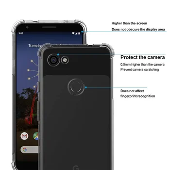 Google Pixel 4A 5G Kate Põrutuskindel Kristall-Selge Turvapadi Pehme TPU Kaitse Telefoni Puhul Google Pixel 6 5 5 4 3 3 A 2 XL