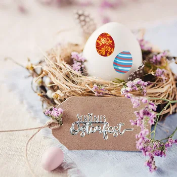 Happy Easter Egg Kleebis Rulli Lapsed Ovaalse Kujuga 500pcs/rull 9 Peace Muna Kujunduse Kingituse Pakkimine Koti Kasti Teenetemärgi Sildid