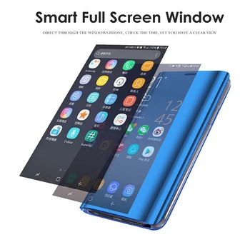 Haweiy Huawey Huawie Nova 7i Juhul, Smart Mirror Flip Case For Huawei Nova 7i 7 ma I7 Nova7i 2020 6.4