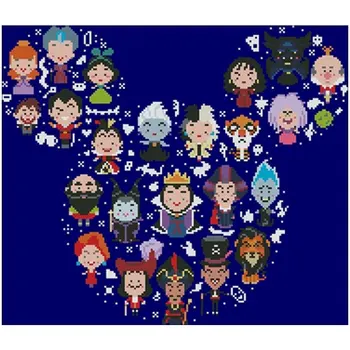 Hiire pea cartoon mustrid loetud 11CT 14CT DIY ristpistes Komplekti hulgi-Cross-stitch Kit Tikandid Näputöö