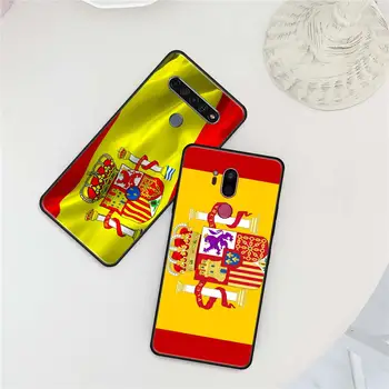 Hispaania Lipu puhul LG K50s K51s K40 K40s K41s K61 G6 Q51 Q60 Q61 Q70 G7 G8 ThinQ Must Silikoonist Telefoni Kate