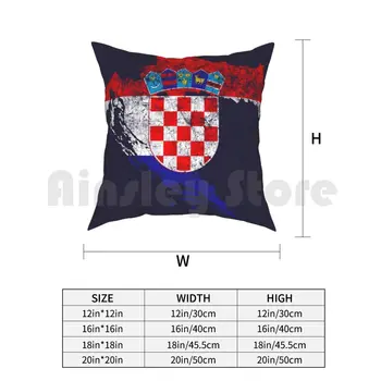 Horvaatia Lipp Ja Kaart Horvaatia Uhkus Padjapüür Trükitud Kodu Pehme Viska Padi Horvaatia Horvaatia-Balkani Balkani