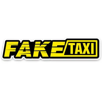 Hot Müüa Cartoon Kollane Võltsitud Takso Auto Vinüül Kleebis Auto Tarvikud Auto Akna Decal PVC 15cm*3cm
