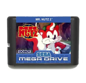 Härra Nutz 2 16-bitine MD Mäng Kaardi Jaoks Sega Mega Drive Jaoks Genesis