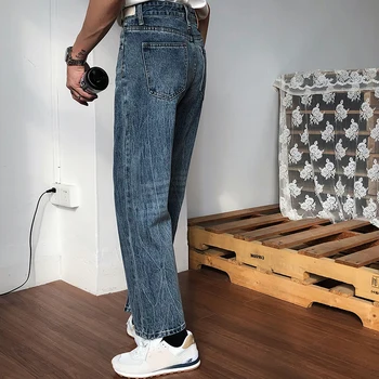 IEFB /meeste kanda 2021 Sügisel uus pahkluu pikkusega püksid meestele mood kõik-mängu sirge lahti teksad vintage tõusulaine 9Y1946