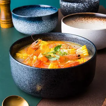 Jaapani stiilis keraamilised nuudel kausi restoran supp kaussi ramen toidu puuvili riis kaussi lauanõud restorani köök vahend