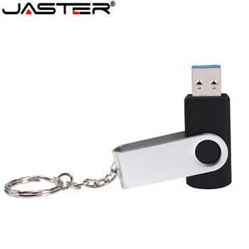 JASTER Pöörlev USB Flash Drive metallist kkel usb pulk mälu 64gb pen drive 4GB 8GB 16GB, 32GB USB 2.0 pendrive U disk kingitus