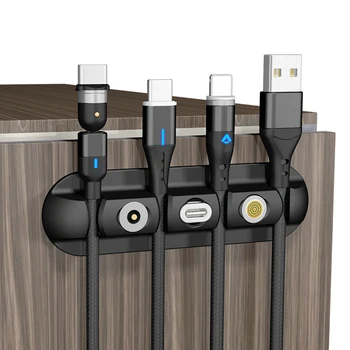 Kaabli Valdaja Silikoon Kaabel Korraldaja Paindlik USB-Vedru Juhtimise Klambrid Omanik Hiirt, Kõrvaklapid Peakomplekti Magnetic Plug Box