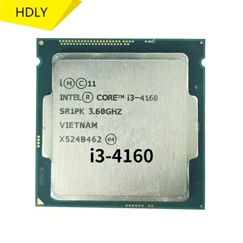 Kasutatakse Intel Core i3 4160 Dual Core 3.60 GHz Haswell CPU 5 GT/s, 3 MB SR1PK LGA 1150 Protsessor