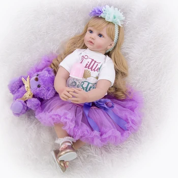 KEIUMI Uute Fantaasia DIY Kuld Lokid Uuestisündinud Baby Doll 60 cm, Realistlik Printsess Lapiga Keha Uuestisündinud Menina Tüdruk Sünnipäeva Kingitus