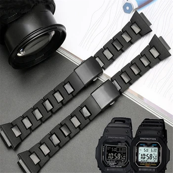 Kella Rihm G-shock DW-6900/DW9600/DW5600/GW-M5610 Vaadata Asendamine Terasest Plastikust Watchband Vöö
