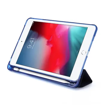 Kerge Smart Case koos Pliiatsi Hoidja iPad Mini 4 Klapp Seista Põrutuskindel Kate iPad 2019 Mini 5 A2133 A2124 penaali