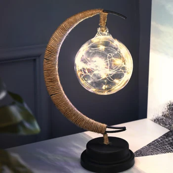 Kes soovib Palli Moon LED Öösel Tuled Kunsti Magamistoas voodi kõrval Laua Lamp Lapsed Kingitusi