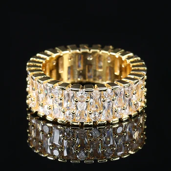 Kinel Boho Full Ring Crystal Tsirkoon Kivi Ring Luksus Mood Hõbedane Värv Engagement Rõngad Naiste Vintage Pulm Ehteid