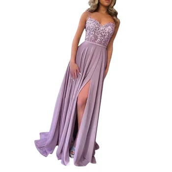 Kleit Poole Bridesmaids Infinity Rüü Longue Femme 2021 müügi-Naiste Suve Mood Peatatud Seksikas Pits Tahke Pikk Kleit S-XL