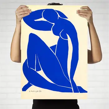 Kodu Kaunistamiseks Print Lõuend Kunst Seina Pilte Plakat, Lõuend Printings Maalid Prantsuse Henri Matisse Sinine Alasti