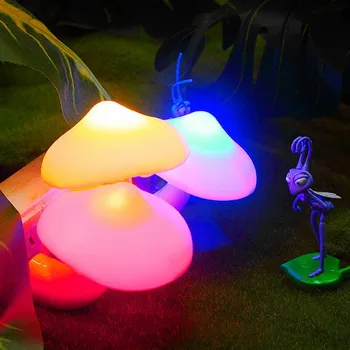 Kodu Kaunistamiseks Värviline Energiasäästu Seene USA Pistikuga LED Intelligent Night Light Sensor Kontroll Lamp voodi kõrval Seina Valgustus