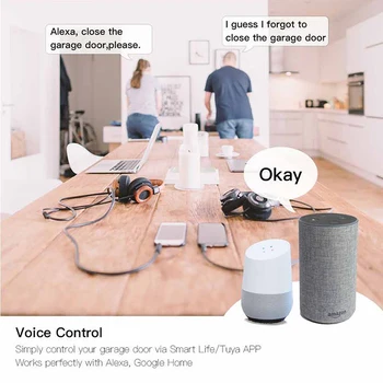 Kodus WIFI Smart Garaaž ukseavaja Tuya Garaaž Hääl pult ühildub Alexa Ja Google ' i Kodu Smart Home