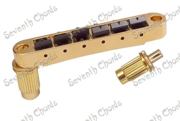 Komplekti Kuld 6 String Tune-O-Matic Bridge For LP Elektriline Kitarr Must Sadul