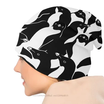 Kootud Müts Pingviinid Mood Beanie Caps Mehed Naised Camo Kamuflaaž Armee Skullies Beanies Ski Mütsid Pehme Mütsike Mütsid